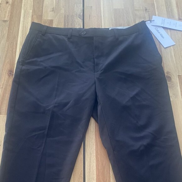 Men's Black Calvin Klein Dress Pants Size: 36W X 32L New With Tags - Picture 1 of 5